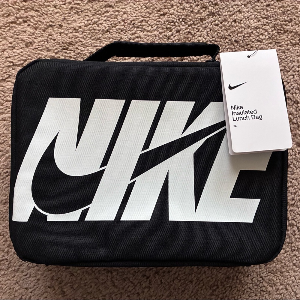 Nike Black and White Insulated Lunch Bag